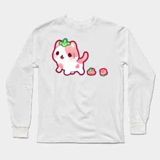 Strawberry Cats Long Sleeve T-Shirt